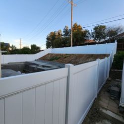 White Vinyl Fence