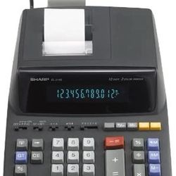 Sharp EL2196BL Standard Function Calculator, Black