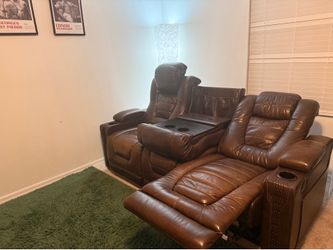Couch brown leather
