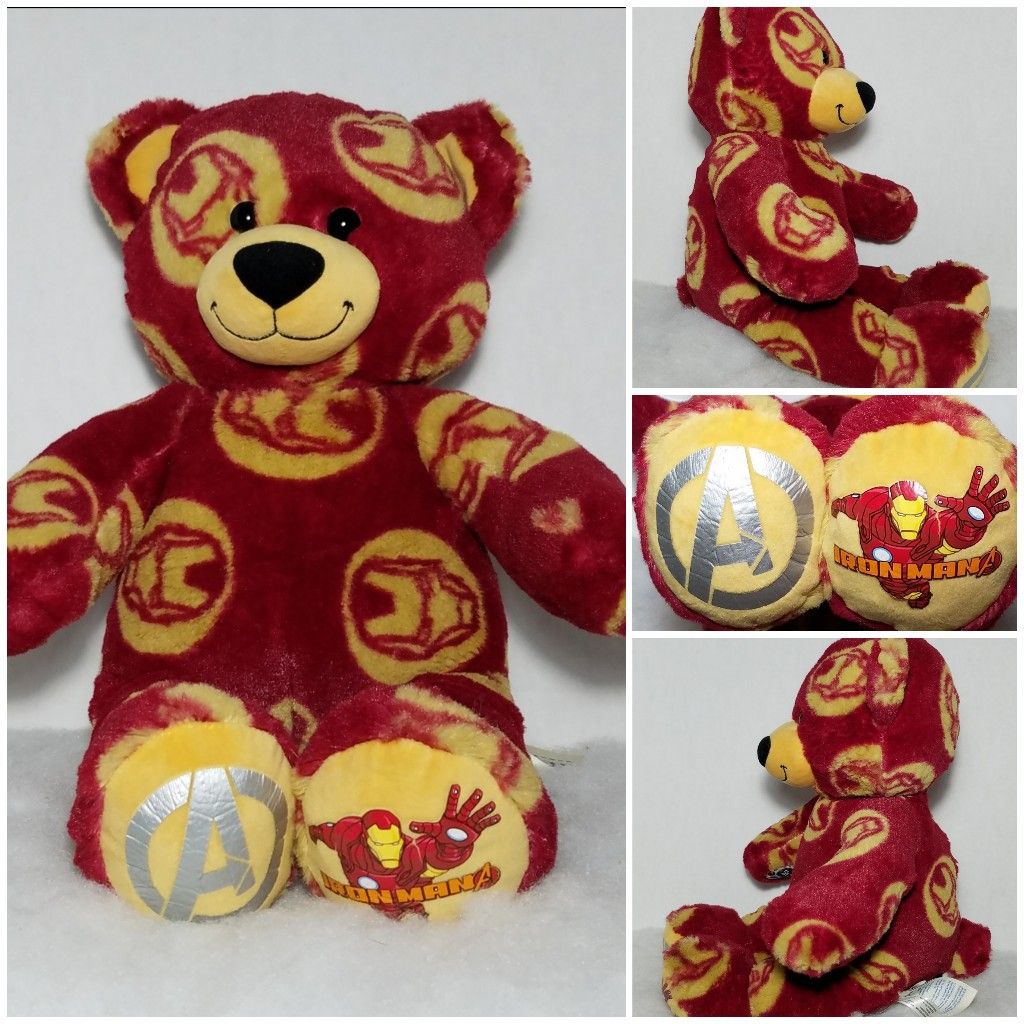 17" Build-A-Bear 🌹IRON MAN🌹 Marvel Avengers Teddy Bear BABW Stuffed Plush