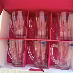 6 Tea Glasses Brand New Glass $15 Set 