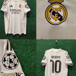 Jersey De Fútbol, Real Madrid, Mbappe #10