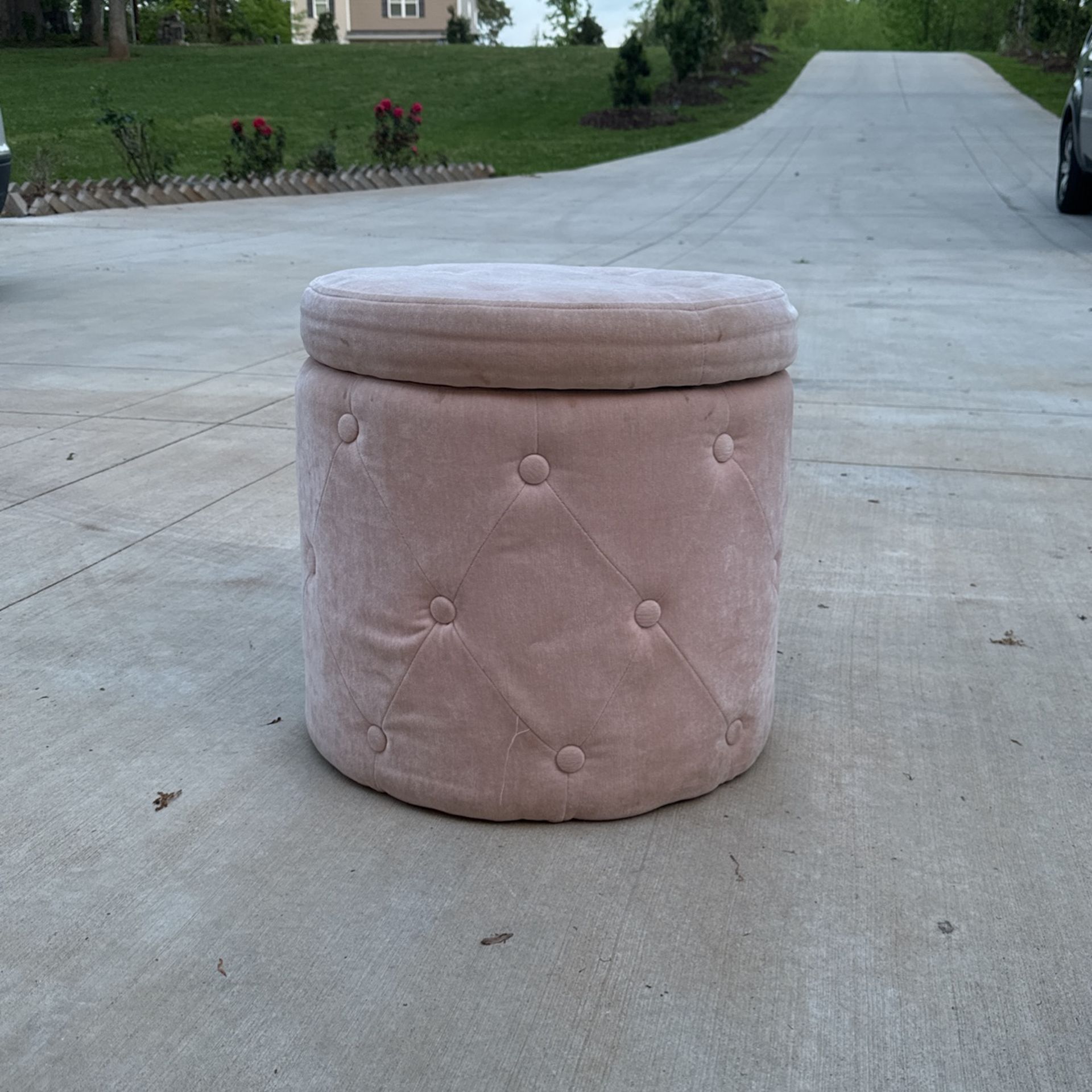 Pink Ottoman 