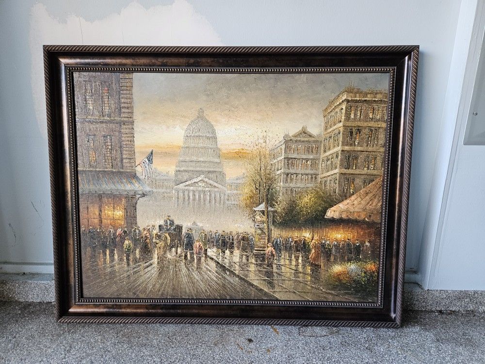 WA DC Canvas Painting