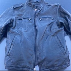 Leather Banana Republic Moto Jacket Tapered size M/L