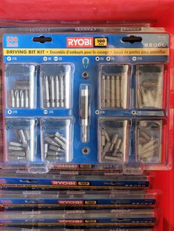 Ryobi 100 Pc Driving Bit Tool set