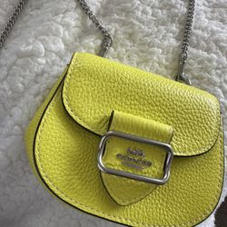 Yellow Coach Crossbody Bag