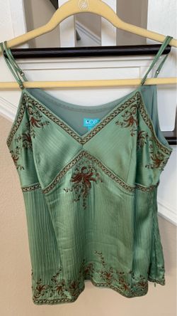 Woman’s green tank/blouse size Medium