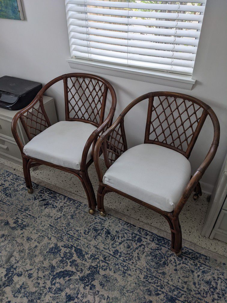 Pair Of Rattan Chairs