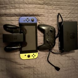 Nintendo Switch + Pro Controller (read description)