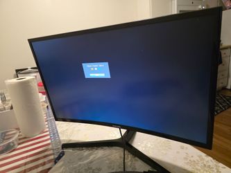 Samsung curved flat screen monitor