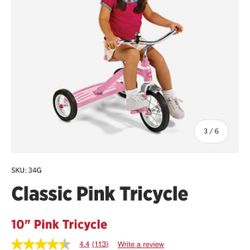 Classic Pink Tricycle 