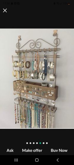White Door Jewelry Organizer