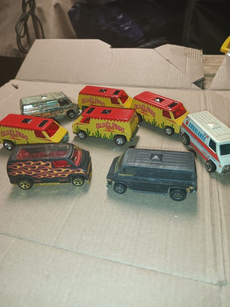Hot Wheel Vans $2 Each