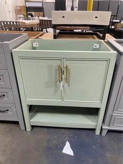 New assembled 30" Modern Bathroom Vanity NO Sink Solid Wood Frame