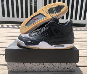 Jordan 4 Black Gum Laser(2019) Size 10