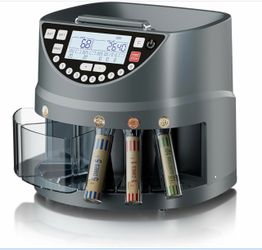 Aneken Coin Counter And Sorter With TFT Display - Accurate Sorting Machine For 5 Denominations, Smooth Operation At Up To 300 Coins Per Minute, Ideal