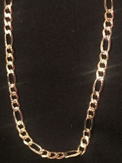 14k Italy solid gold figaro chain
