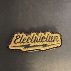 2X gold electrician Patch 