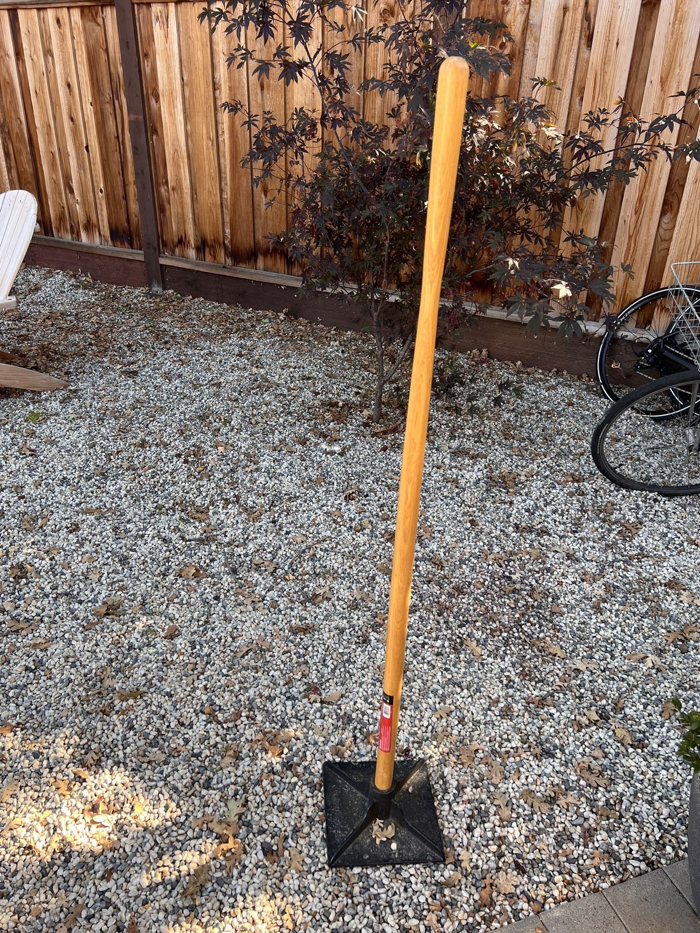 Corona Max Strength Heavy Duty Dirt Tamp 10”x10” Plate Ash Wood Handle new