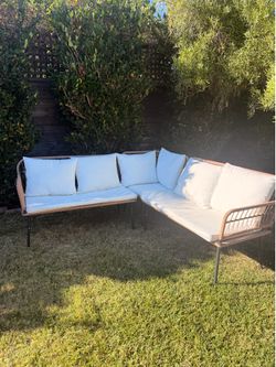 White outdoor furniture
