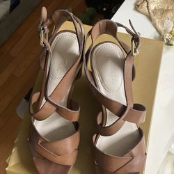 Brown High Heel Sandals 