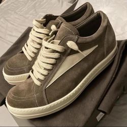 Rick Owens-DRKSHDW-Brown Suede