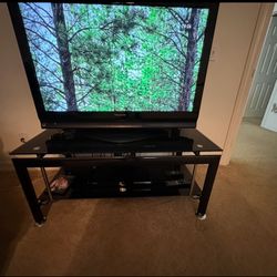 Panasonic 42” Plasma HD TV w / Custom Stand