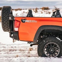 🔥 Brand New CBI Offroad Fab T3 Rear Bumper – Dual Swing Outs + Angled Tire Carrier 