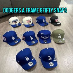 MLB New Era Los Angeles Dodgers Ohtani  Blue Olive Green Brown Off White Realtree 9fifty A Frame SnapBack Hats 