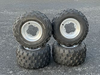 ALMOST NEW YAMAHA ATV TIRES MUD TIRES QUAD TIRES DIRT TIRES SPORT QUAD TIRES