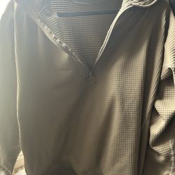 Light green waffle pull over