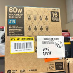 60 W lightbulbs