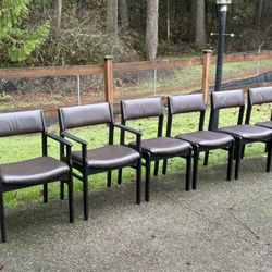 Mid century modern Danish style dining chair set of 6