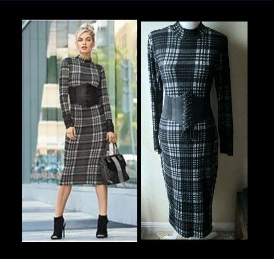 Nice Venus Plaid Dress