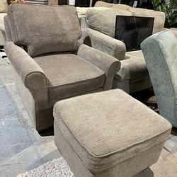 Sofa Chair And Ottoman 