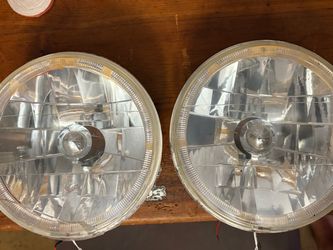 7” Blue Halo Headlights