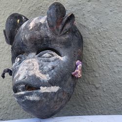 One it kind of old AFRICAN IGBO MASQUERADE MASK  from Nigeria