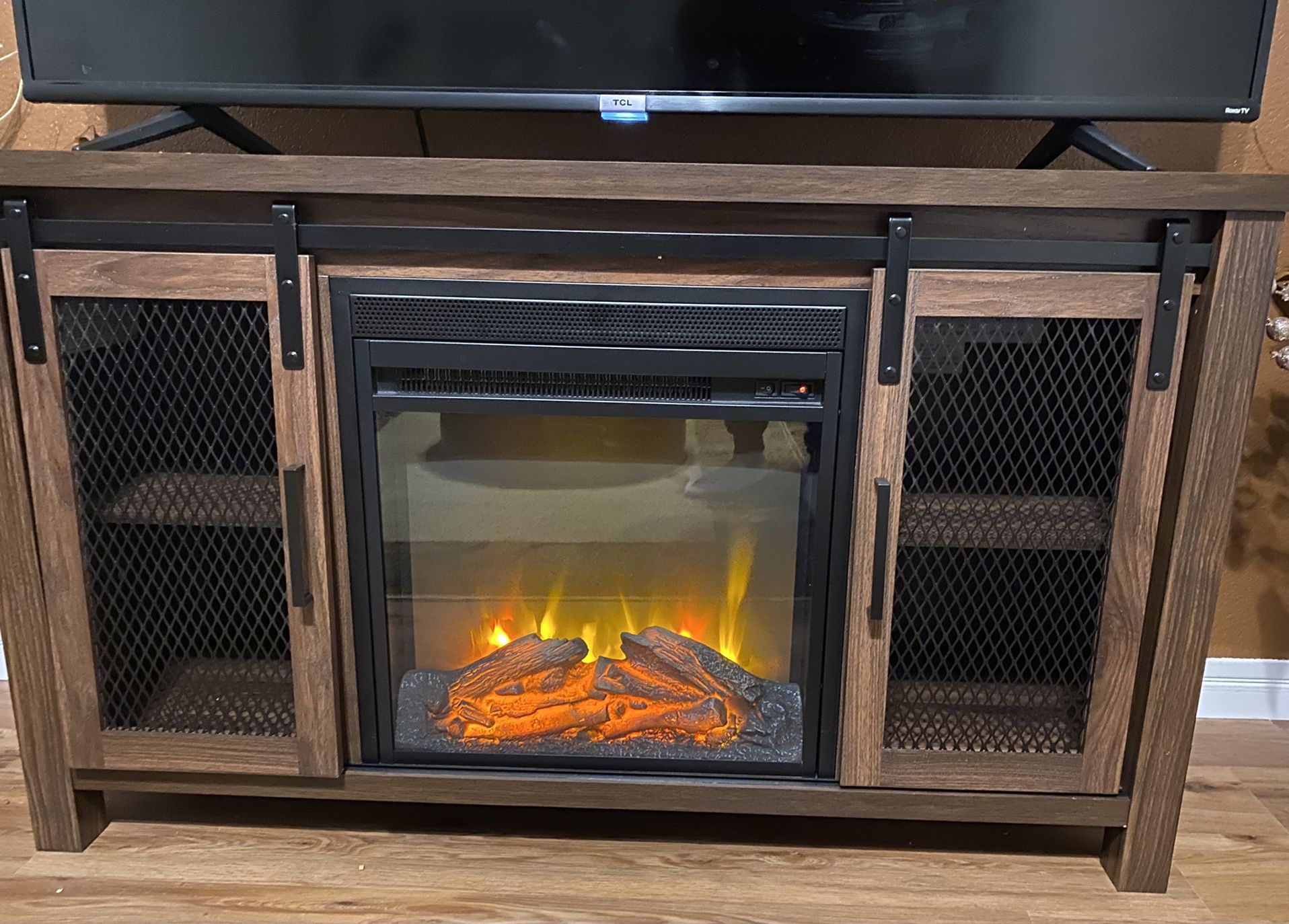 Englewood 48 Inch Rustic Fireplace TV Stand