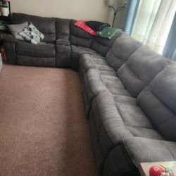 Sectional Recliner Sofa + Armchair 