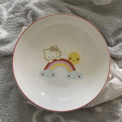 Hello Kitty 45oz Rainbow Ceramic Bowl