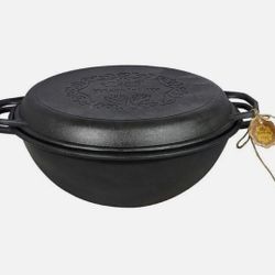 8 Liter Cast Iron Kazan Cauldron Pilaf Plov Lagman