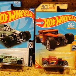 HOTWHEELS Mod-Rod Hot Rods Toy Vehicle Bundle 