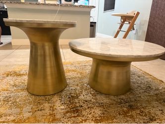 West elm marble top coffee tables