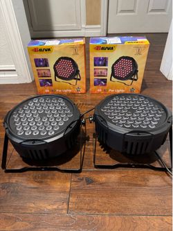 For Sale: Pair of BAISUN 60 LED RGB Par Lights - Excellent Condition! Price: $XX (or best offer) – Message me with any questions or offers! Location: 