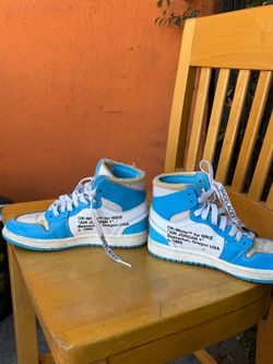 Nike off-white Air Jordan one circa 1985 Nike off-white Air Jordan one circa 1985