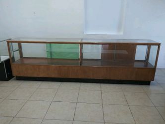 Glass display case