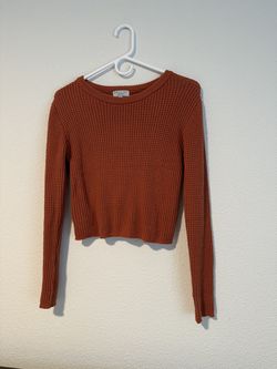 Burnt orange sweater