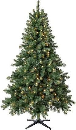 Árbol De Navidad Disponible Nuevo Para Estrenar Brand New Artificial Christmas Tree Brand New 6.5 ft Pre-Lit Christmas Tree with Lights 