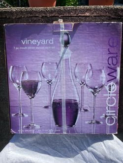 Decanter and wine glass set